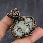 Botswana Druzy Handmade Copper Wire Wrap Jewelry Pendant 2.01 t2l81