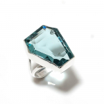 Swiss Blue Topaz Handmade 925 Sterling Silver Jewelry Ring Size 10 y0d59