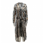 Euroopa ja Ameerika naiste litritega pikk kleit kardigan pidudeks ja esinemisteks 3XL