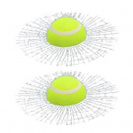 2 tk Auto Prank Kleepsud Isekleepuvad Tugev Kleepuvus Veekindlad Naljakad 3D Tennisepalliga Akna Kleepsud Tuuleklaasi Kaunistused