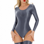 Naiste pikkade varrukatega leotard l&auml;ikiv bodysuit veniv treeningriietus &ouml;&ouml;klubi riietus &otilde;mblusteta esinemisriietus L