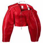 Nike X Jacquemus Vabaaja Mugav Spordijakk Naiste Jakk &Uuml;likoolipunane Valge FV5690-642 L