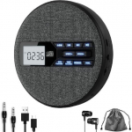 Laetav kaasaskantav CD-m&auml;ngija kahe k&otilde;lari ja p&otilde;rkekaitsega, CD, kahekordne Bluetooth, FM-edastus, USB, AUX, LCD-ekraan, taustvalgustusega nupp, Korda