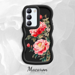 V&auml;rvitud muster Big Wave Edge pehme silikoon materjal Macaron telefoni &uuml;mbris p&otilde;rutuskindel kaitsev kummist korpus OnePlus Vivo Motorola Moto jaoks Vivo Y15S roosa