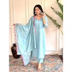 India Kaunis &Uuml;laosa Tuunika Kurti Komplekt Bollywoodi Disainer Kurta P&uuml;ksid Dupatta Komplekt VRH-2145 M-38 gray