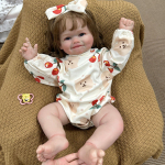 Armas 60 cm Realistlik Reborn Nukud Raya Pehme Riidest Keha Vasts&uuml;ndinud Beebinukk Elus Naeratav T&uuml;druk Printsessi Simulatsiooninukud V&auml;ikelapse Lastep&auml;eva Kingitused 60cm