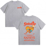 Katseye Gabriela T-s&auml;rgid Suvine Puuvillased Naiste L&uuml;hikeste Varrukatega Y2K &Uuml;laosa Mood O-kaelusega High Street T-s&auml;rk Unisex Riided XXL hall