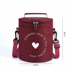 &Uuml;mmargune isoleeritud s&ouml;&ouml;gikarbi kott isoleeritud kott suur raske alumiiniumfooliumist kaasaskantav Bento kott t&ouml;&ouml;koti s&ouml;&ouml;gikott