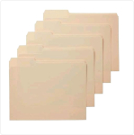 Makeasy Manila kaustad, 1/3 vahelehed erinevates positsioonides arhiveerimiseks, legaalne suurus, 8,5 x 14 tolli - 100 tk pakis beige