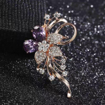 Kerge luksuslik tipptasemel lillepross naiste luksuslik temperament, ni&scaron;ikujundusega &uuml;likond, kleit rinnakorv, lilleline tippklassi aksessuaarid 6.6*4.2cm