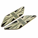 3D 3D Alumiiniumsulami Auto Embleem Kleebis Lipu Kujundus Poritiiva Kleebis Lipu Kleebiste Komplekt must