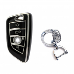Felimoa v&otilde;tmehoidja BMW-le, nutiv&otilde;tmehoidja karabiiniga, kriimustuskindel, must 8*4*1.5CM must