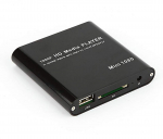 multimeedia HDMI-ga lihtne SD-kaardi ja USB-m&auml;lupulga HDD &uuml;hendus FMTHDMD2002 &Uuml;limini-m&auml;ngija, must, port, &uuml;hendus, taasesitus, saadaval, must