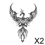 2x Creative Metal Wall decor Black Sculpture for Backyard kitchen Room black