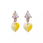 E553 Kollane Austria kristall h&otilde;ben&otilde;elaga k&otilde;rvar&otilde;ngad