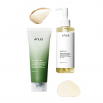 Anua Heartleaf Kahekordne Puhastussari (Heartleaf Pooride Kontrolli Puhastus&otilde;li 200ml + Heartleaf Kvertsetinooliga Pooride S&uuml;gavpuhastav Vaht 150ml)
