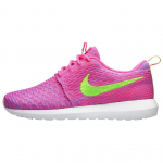 Nike Roshe Flyknit Roosa V&auml;lk Meeste Tennised Klubi-Roosa Sinine-Helendav V&auml;lk-Laim 677243-601 43