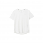 Nike Dri-Fit Treening Kiiresti kuivav Hingav &Uuml;mmarguse kaelusega L&uuml;hikeste varrukatega T-s&auml;rk Naiste Topid Valge AJ8122-100 L