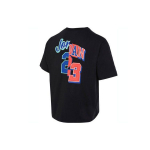 Jordan Ameerika Retro Sporditreening Vabaaja L&uuml;hikeste Varrukatega T-s&auml;rk Kirjatr&uuml;ki ja Tavalise &Otilde;laga Meeste Topid Must FQ0359-010 XL