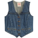 Levis Lihtne Mugav Mitmek&uuml;lgne Kootud Vest Naiste Vestid 001WQ-0000 M
