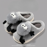 Uued Coal Ball puuvillased sussid naiste s&uuml;giseks ja talveks siseruumidesse koduseks kasutamiseks Armsad libisemisvastased pehmed paksud soojad puuvillased sussid 43-44 hall