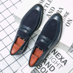 Itaalia Mokassiinid Meeste Loaferid Suede Oxford Klassikalised Originaalsed Derbi Kingad Slip-On Pulmakleidikingad Terava Otsaga Ametlik Nahast King 38 sinine