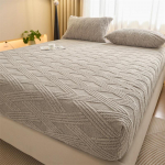 3 tk Pl&uuml;&uuml;sist Madratsikate Voodile, Talvine Pl&uuml;&uuml;sist Soojas Hoidev Voodilina, Hoia Soojas, Madratsikate, Paks Soe Voodiriie Padjap&uuml;&uuml;rid 200x220cm Only a Sheet