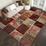 Roheline Retro Ameerika Elutoa P&otilde;randamatt K&otilde;rge Puudutusega Lilled R&otilde;du S&ouml;&ouml;gitoa Magamistuba Voodi T&auml;is Vaipkattega Kodu Dekoor 120X160CM(3.9X5.3FT brown