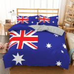Austraalia Riigilipu Prindiga Tekikoti Komplekt Kogu Hooaja Pehme Hingav Mikrokiust Voodipesukomplekt Magamistoa &Uuml;hiselamu jaoks 90X200cm 2PCS