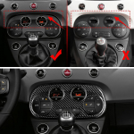 Ehtne k&otilde;va kuiv s&uuml;sinikkiud Abarth 595 695 595C 695C 2012-2022 2023 2024 Fiat 500 500C 2008-2024 AC digitaalne/manuaalne kliimaseade