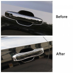 Volvo XC60 2018-2022 kroomitud uksek&auml;epideme katte trimmiga uksekaussi raami auto stiiliga ABS-kaunistuste kaitse Door Handle Cover