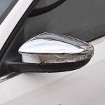 ABS Chrome For JETTA MK6 2015 2016 2017 2018 Car rearview mirror block rain eyebrow Cover Trim Car Styling Accessories 2pcs