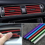 10 tk auto konditsioneeri v&auml;ljalaskeava vormimisliistud dekoratiivribad Smart Fortwo autotoodetele Skoda Octavia A7 10PCS Silver