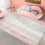 Roosa vikerkaarega elutoa vaip Kaasaegne Armas T&uuml;drukute Toa Esteetiline Kaunistusvaip Pehme magamistoavaip Maaliline kaunistus lastele 80x120cm