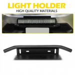 US 23 inch Bull Bar Offroad Bumper License Plate Fog Light Front Holder Bracket