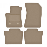 Dywaniki samochodowe welurowe do: Renault Espace VI E- TECH HEV 5-osobowy (2023-) beżowe