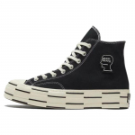 Brain Dead x Converse 1970ndad Brain Deadi &uuml;hisbr&auml;ndi platvormiga k&otilde;rged l&otilde;uendist unisex-tossud, must ja valge 35