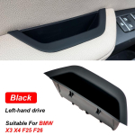 For BMW X3 X4 F25 F26 2011-2017 51417250306 New Interior DoorLHD RHD Pull Handle Armrest Panel Cover Storage box Black-LHD black