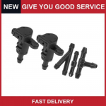 Pack of 2 For Hyundai Elantra Front Windshield Washer Nozzles w/ Hose Connector