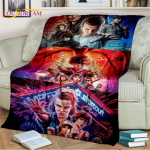 Stranger Things tekk Demodogs Cartoon Flanell tekk &Otilde;udustekk elutuppa Diivanvoodi lastele Kingitus Kodukaunistus 150x200cm