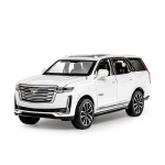 1/24 Cadillac Escalade MAASTUR Sulamist Auto Mudel Diecasts Metall Maastikuautod Auto Mudel Simulatsioonheli ja Valgusega Kogumine M&auml;nguasi Kingitus valge