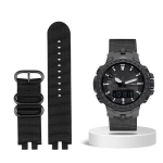 Klassikaline nailonist kellarihm Casio PROTREK seeria PRW-3000 3100 6000 6100Y jaoks L&otilde;uendist randmerihm Meeste kellarihm k&auml;ev&otilde;ru black