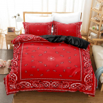 Paisley Mandala Must Tekikott Komplekt Boheemlaslik Stiil Kahekohaline T&auml;iskasvanutele Queen King Suurusega Voodipesu Komplekt Padjap&uuml;&uuml;rikud Magamistoa jaoks EU Single(135*200cm)3pcs