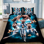 Poisi T&uuml;druku Magamistoa Kaunistus Laste &Uuml;he Kahekohaline Suur Suurus-M-Messis Tekikott Padjap&uuml;&uuml;r Voodipesu Komplekt Jalgpallit&auml;ht T&auml;iskasvanu EU Single(135*200cm)3pcs