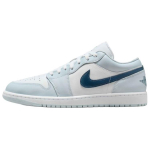 Jordan Air 1 Mugav Klassikaline P&otilde;rutuskindlus Madala s&auml;&auml;rega Retrost Korvpallijalatsid Meeste toss Hele-sinine Valge 553558-400 44.5