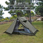 Air-Peak 1 &Uuml;likerge &Uuml;heinimese Telk - S&auml;&auml;sekindel Matkamiseks, Telkimiseks ja Rattas&otilde;iduks Olive Green (No Trekking Pole)