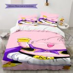 Majin Buu mustriga voodipesu, Tekikomplekt Tekikott Padjap&uuml;&uuml;r Kodu S&uuml;nnip&auml;evakingitus (1 * tekikott + 2 * padjap&uuml;&uuml;ri, ilma s&uuml;damikuta) 135x200cm