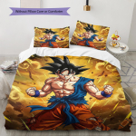Son Goku mustriga voodipesu, Tekikomplekt Tekikate Padjap&uuml;&uuml;r Kodu S&uuml;nnip&auml;evakingitus (1 * tekikott + 2 * padjap&uuml;&uuml;ri, ilma s&uuml;damikuta) 135x200cm