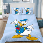 Tekikate Padjap&uuml;&uuml;r Voodipesu Komplekt Naljakas Donald Duck T&auml;iskasvanud Poiss T&uuml;druk Magamistoa Kaunistus Laste Kingitus &Uuml;he Kahekohaline Suur Suurus AU Double(180*210cm)3pcs