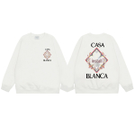 CASABLANCA Unisex kirjatr&uuml;kiga frotee dressipluus, uus stiil, &uuml;mar kaelus Small gray